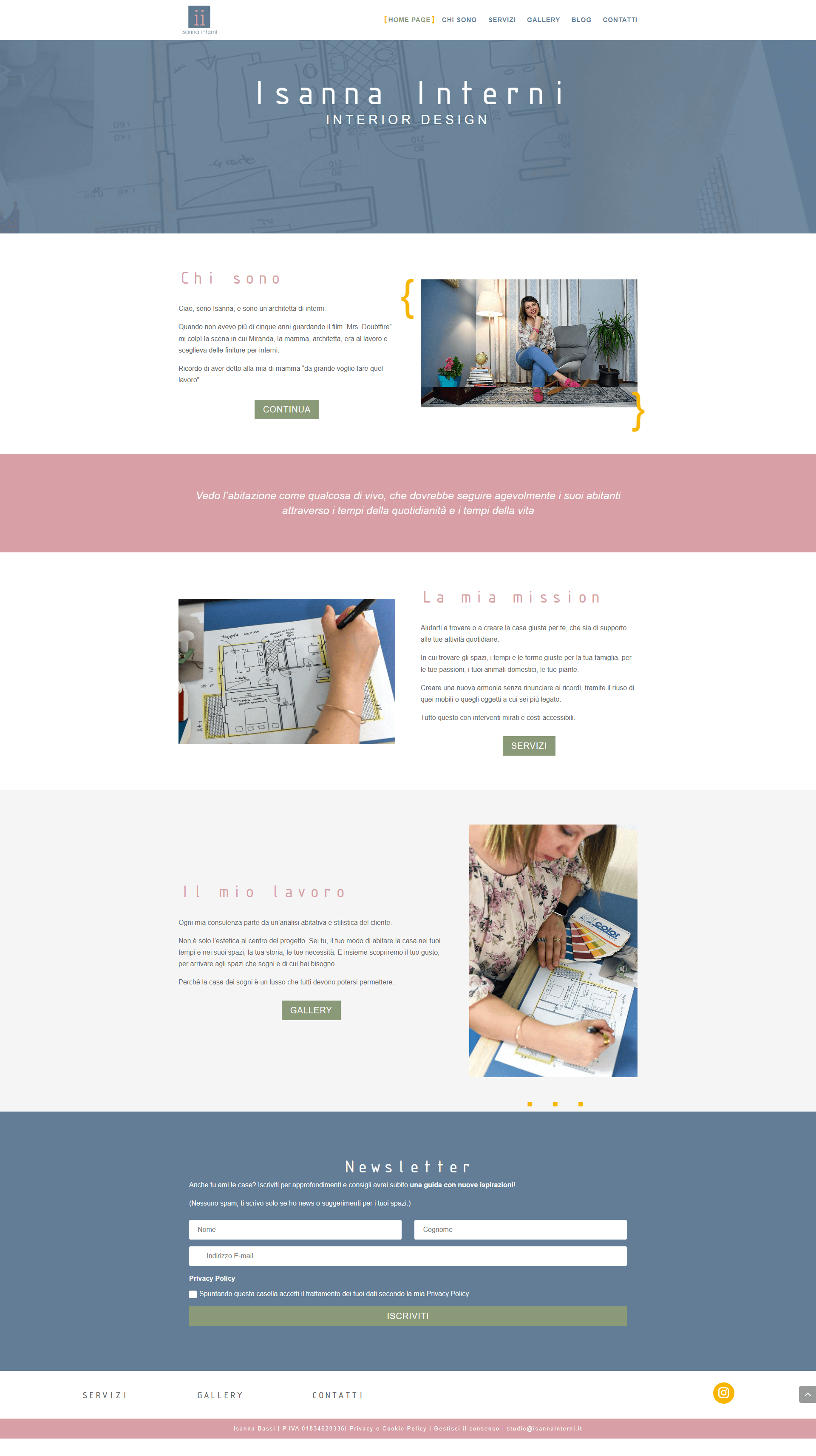 Preview del sito realizzato da Mangrovio