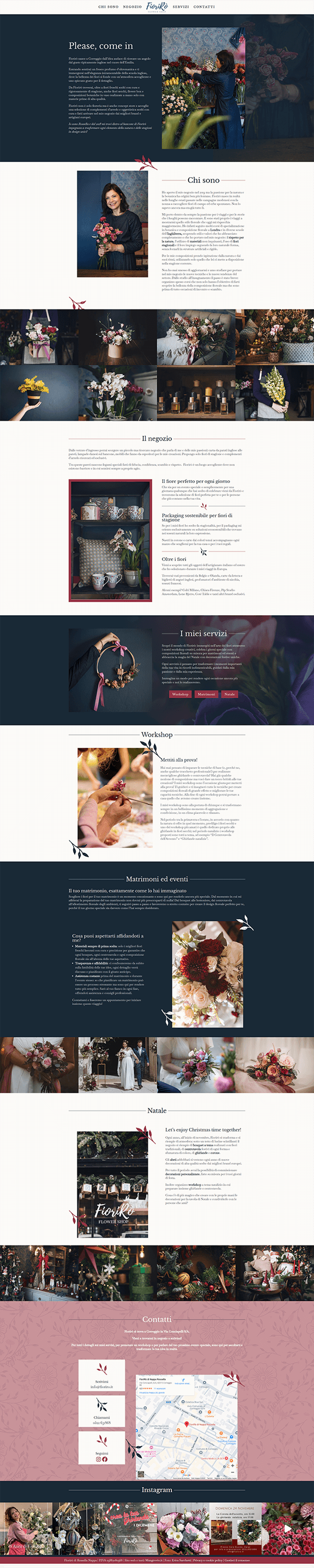 Preview del sito realizzato da Mangrovio