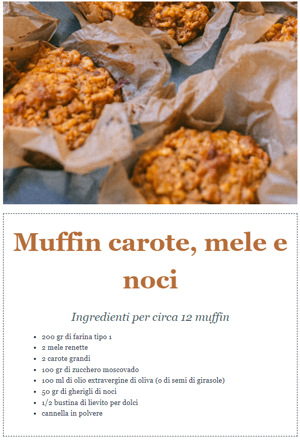 Uno screenshot della newsletter che invia The Bluebird Kitchen per regalare una ricetta per il compleanno dei suoi contatti