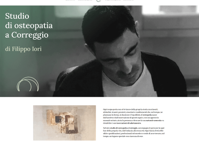 Sito web per osteopata • Filippo Iori