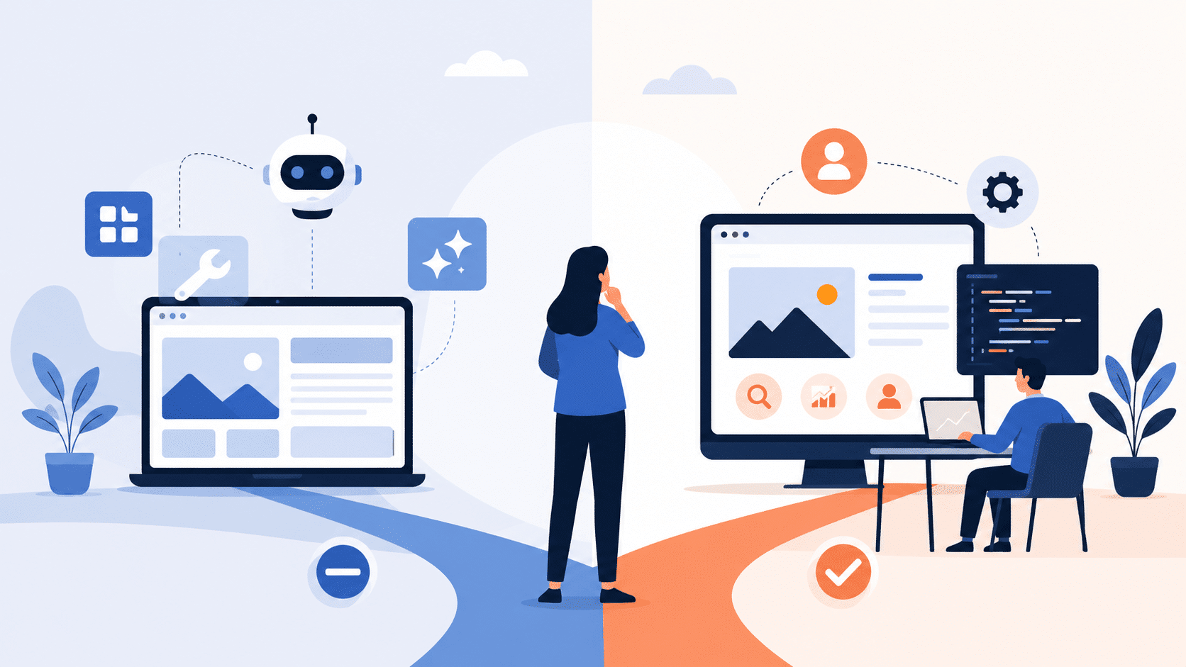 Sito web fai da te con builder e AI o sito WordPress?