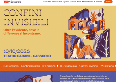 Restyling sito web per evento • TEDxSassuolo